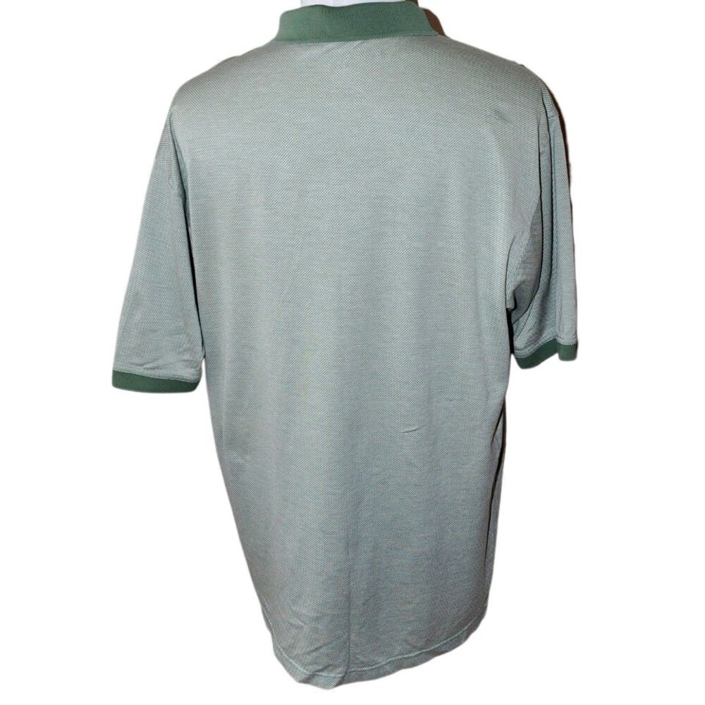 Masters Collection Golf Polo Shirt Size L Green Mercerized Cotton - Picture 4 of 6